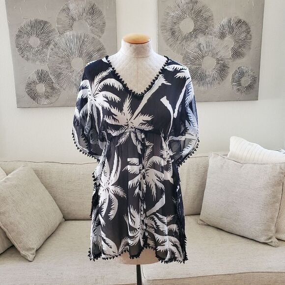 Old Navy Palm Tree Swim Cover-Up Sz Sm - Picture 1 of 8